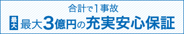 最大3億円の充実安心保証